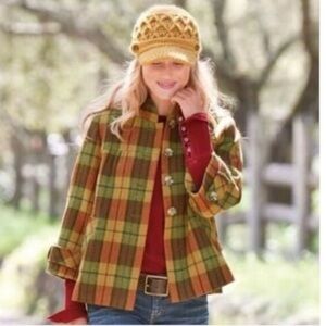 Sundance Plaid WoolBlended Retro Swing Jacket